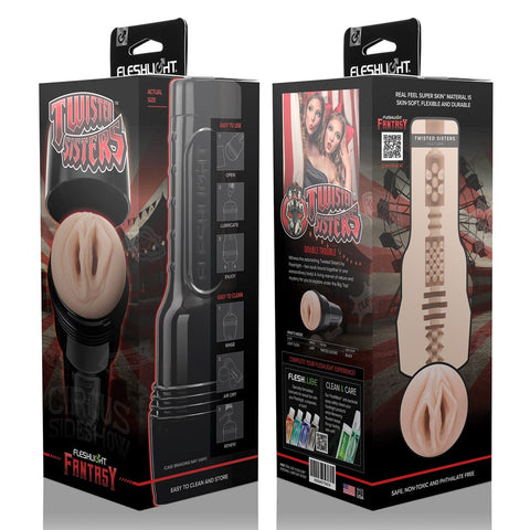 Fleshlight Fantasy Twisted Sisters Lady Stroker Dual Sensation Masturbator - Masturbators and Strokers