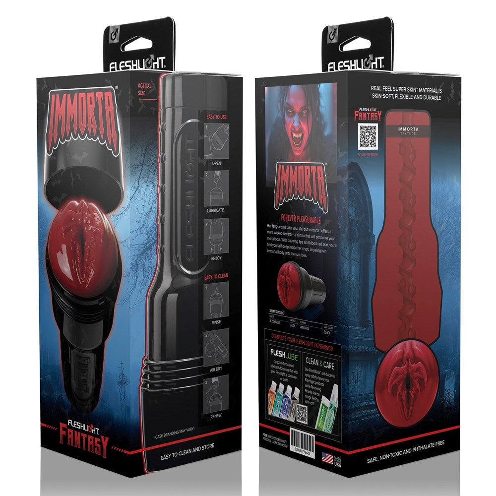 Fleshlight Fantasy Immorta Realistic Vagina Stroker Gothic Design - - Masturbators and Strokers