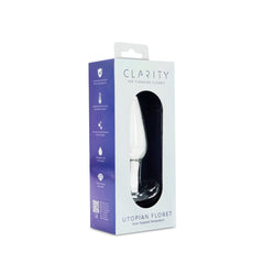 Creative Conceptions Clarity Utopian Floret Glass Butt Plug