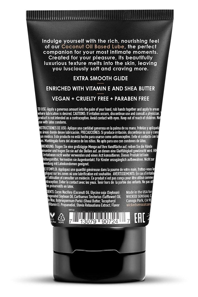 Wicked COCONUT Oil Based Adult Lubricant 120 ml Tube