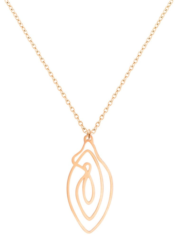 Biird Vulvii Gold Plated Stainless Steel Necklace