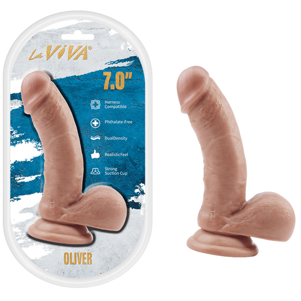 La Viva Oliver 7 Inch Dual Density Realistic Dildo
