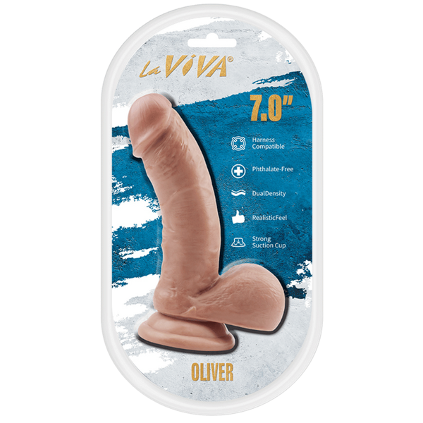 La Viva Oliver 7 Inch Dual Density Realistic Dildo