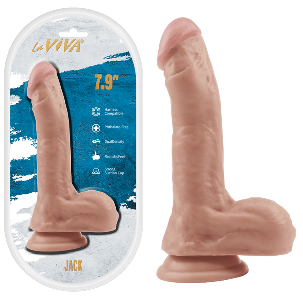 La Viva Jack 7.9 Inch Suction Cup Realistic Dildo