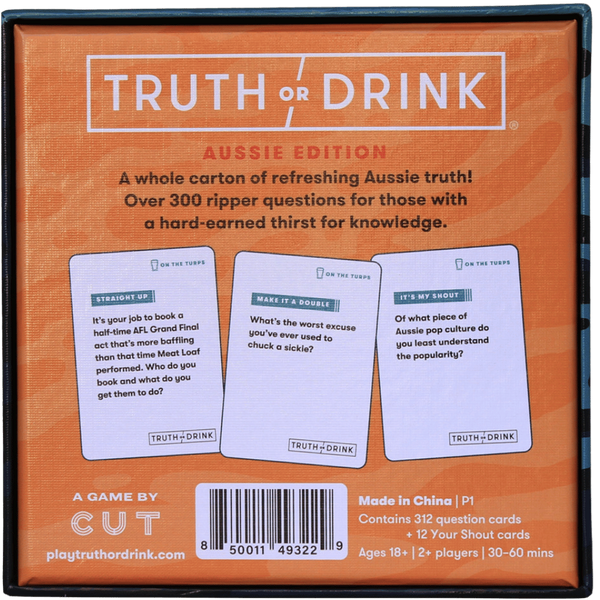 Creative Conceptions Truth or Drink On The Turps Aussie Edition