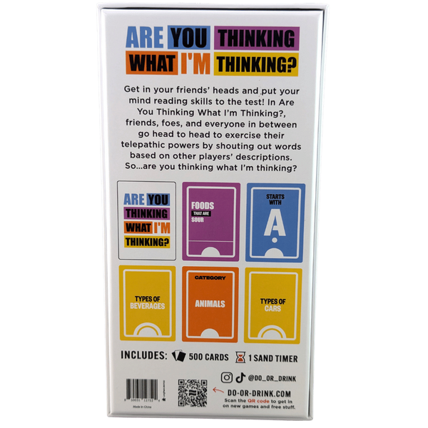 Creative Conceptions Are You Thinking What I'm Thinking? Game