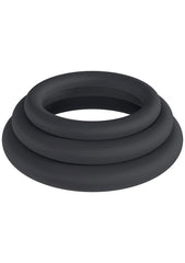Shots LEVELZ Classic Silicone Cock Ring Set L/XL/XXL - Cock Ring Sets