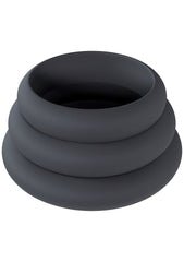 Shots LEVELZ Wide O Silicone Cock Ring Set of 3 Sizes S/M/L - Cock Ring Sets