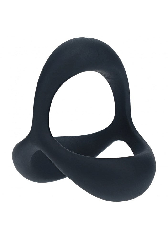 Shots LEVELZ Tri O Ergo Silicone Cock and Balls Rings - Stretchy Cock Rings