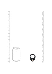 Shots LEVELZ Single Weighted Ball Mens Cock Ring - Stretchy Cock Rings