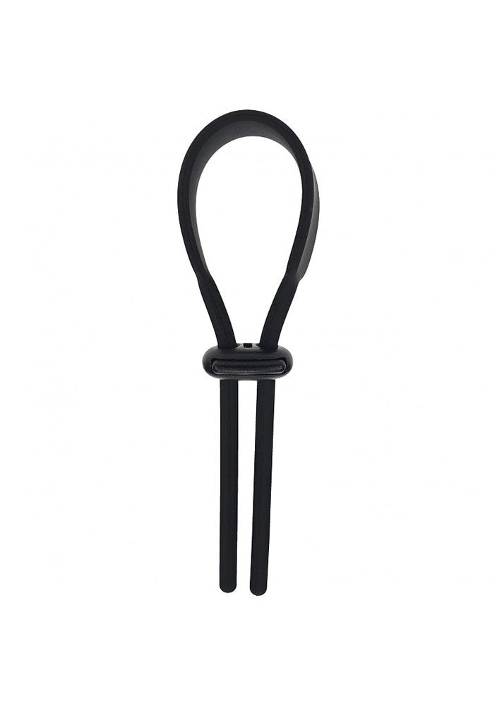 Shots LEVELZ Wide Adjustable Silicone Lasso Cock Ring - Stretchy Cock Rings