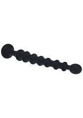 Shots LEVELZ Ribbed Silicone Flared Anal Probe Beads - Anal Beads and Balls
