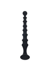 Shots LEVELZ Ribbed Silicone Flared Anal Probe Beads - Anal Beads and Balls