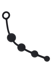 Shots LEVELZ Curved Silicone Anal Play Beads - Anal Beads and Balls