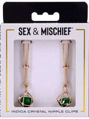 Sportsheets Indica Crystal Fetish Play Nipple Clips