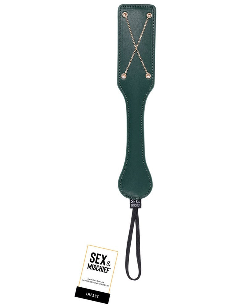 Sportsheets Indica Chain Impressions BDSM Paddle - Paddles And Slappers