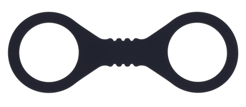 Sex & Mischief Shadow Silicone Wrist Cuffs Black - Cuffs And Restraints