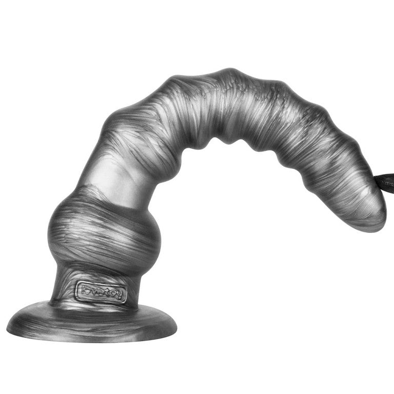 Lovetoy King Sized Vibrax Slider Vibrating Dildo Grey with 10 Functions - - Vibrating Dildos