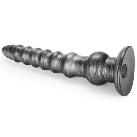 Lovetoy King Sized Vibrax Slider Vibrating Dildo Grey with 10 Functions - Vibrating Dildos