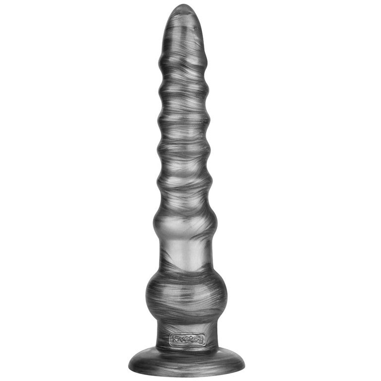 Lovetoy King Sized Vibrax Slider Vibrating Dildo Grey with 10 Functions - - Vibrating Dildos