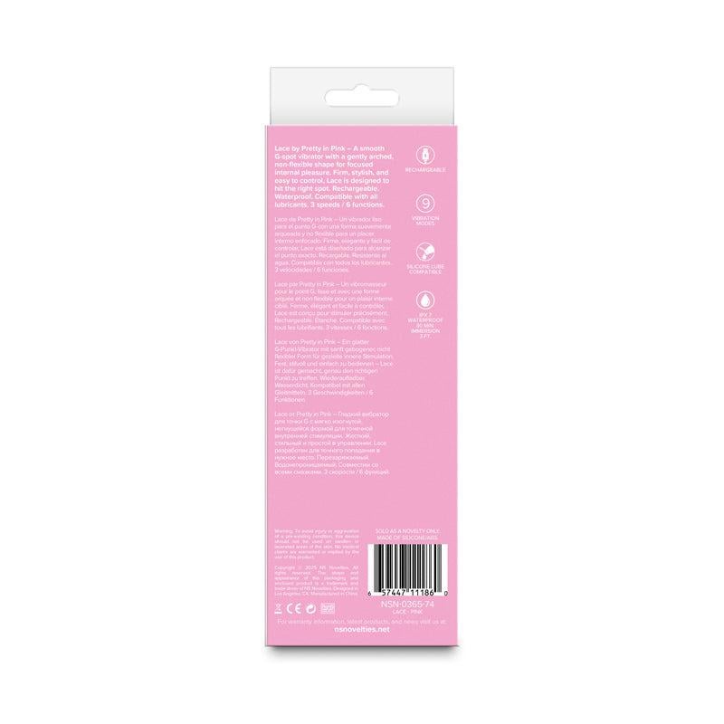 NS Novelties Pretty in Pink Lace Rechargeable G Spot Vibe - G-Spot Vibrators
