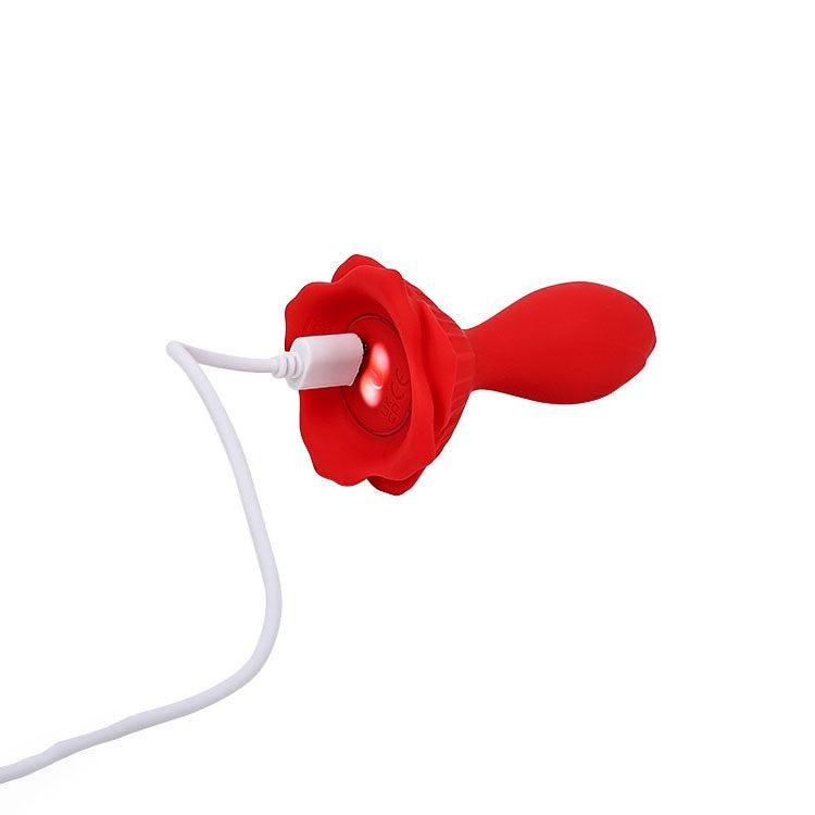 Adam & Eve THE ROSEBUD Vibrating Butt Plug with Remote - Butt Plugs