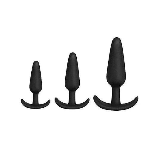 3 Graduated Sizes Anal Plug Set by Doc Johnson - Butt Plugs
