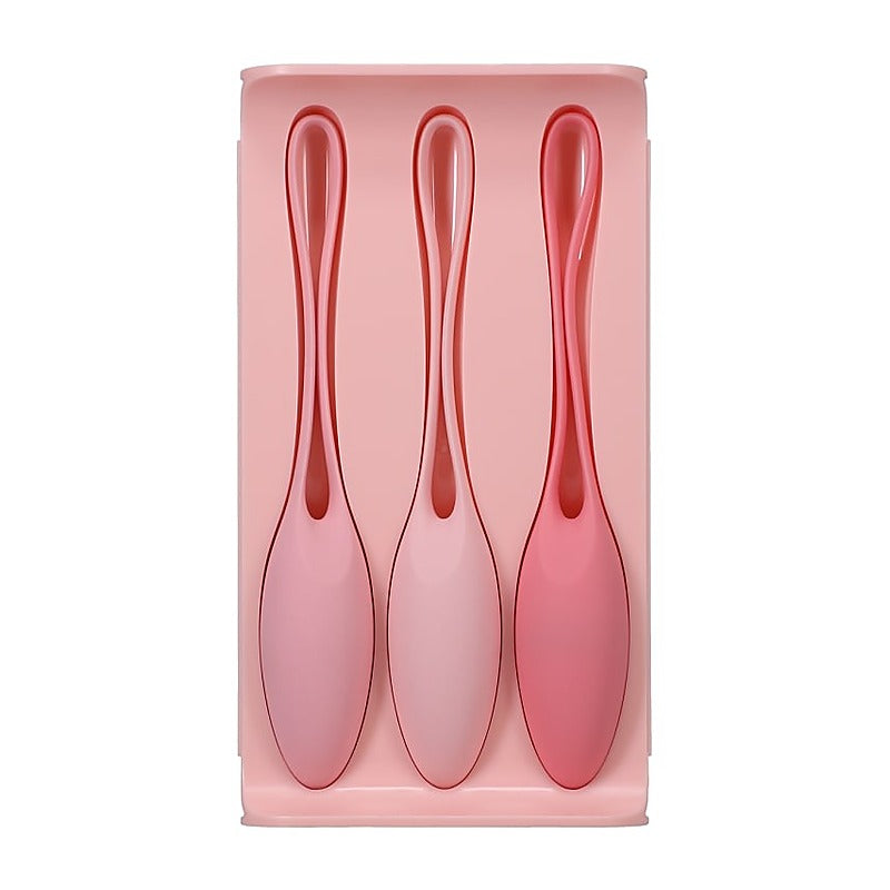 3 Silicone Balls Kegel Trainer Set By Doc Johnson - Love Eggs and Kegel Exercisers