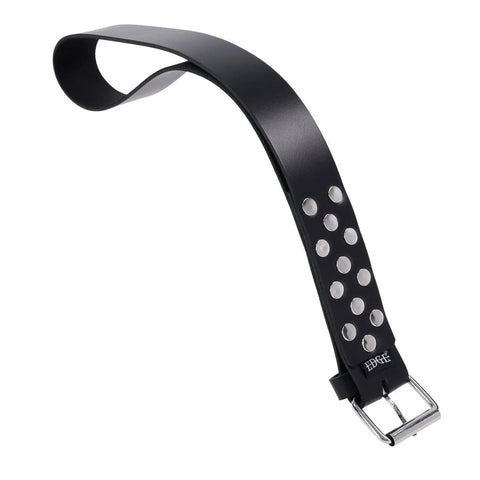 EDGE Leather Belt Spanker - Black Spanking Whip