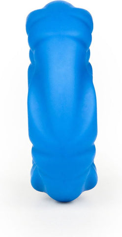 Lovetoy Pinnacle Pro Ridge Bump Stretcher Mens Cock Ring Blue Premium Silicone - Stretchy Cock Rings