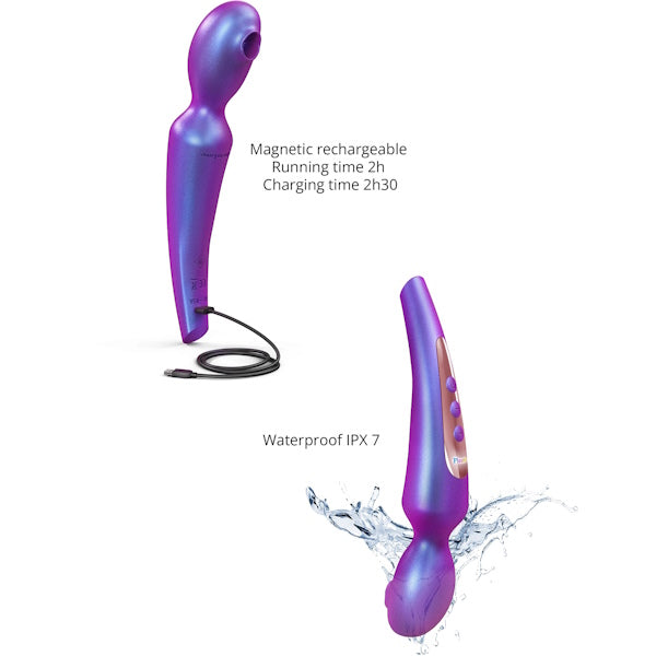 LOVE TO LOVE Pleaser Flapping Design Body Wand Purple - - Body Wands