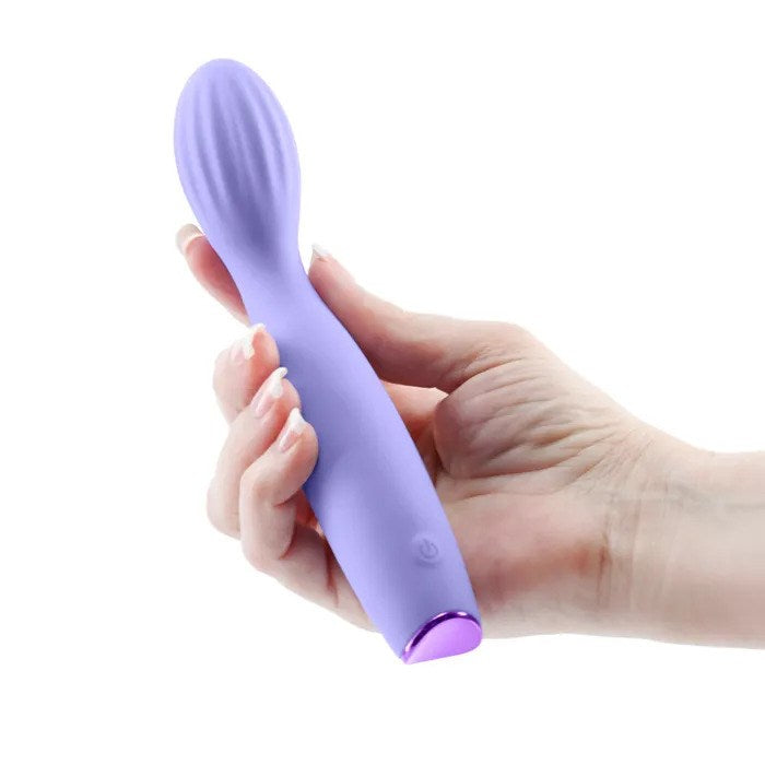 NS Novelties Revel Pixie Silicone G Spot Vibrator with Curved Tip - Purple - G-Spot Vibrators