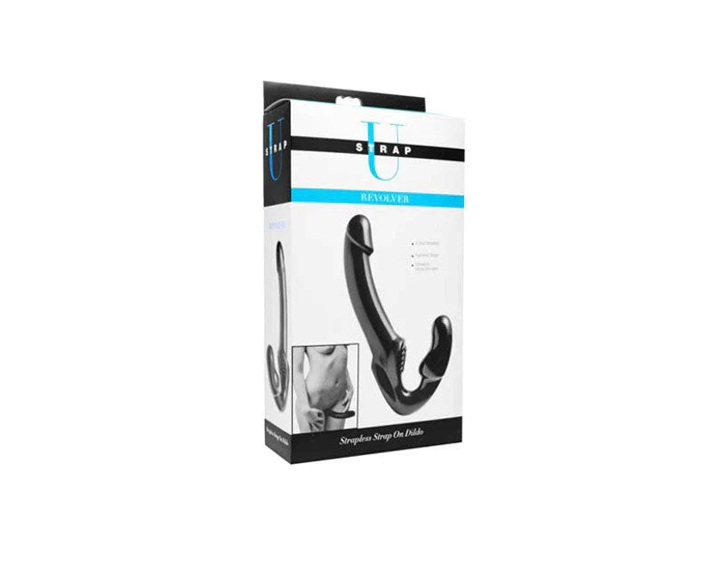 XR Brands Strap U Revolver II Strapless Strap On Dildo with Dual Stimulation - - Strap On Sextoys