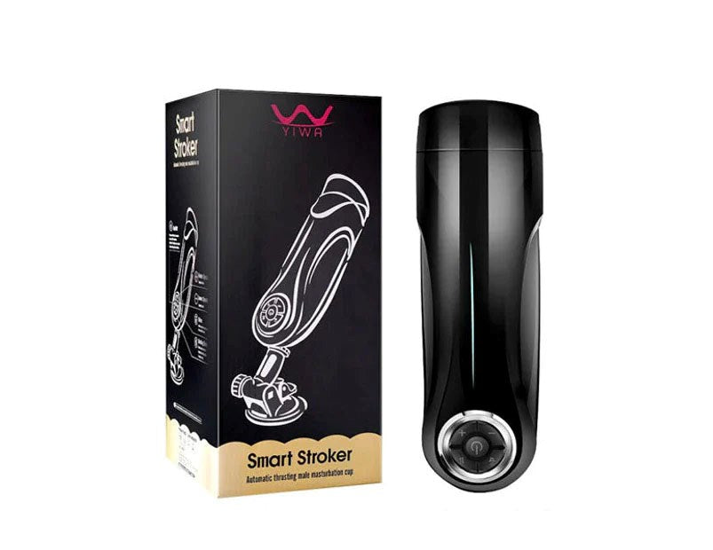 S Hande Elisa Hands Free Smart Auto Male Stroker with Thrusting Action - - Masturbators and Strokers