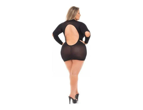 Pink Lipstick Devilish Backless Womens Dress Queen Seductive Mini Dress - Fancy Dress Ups