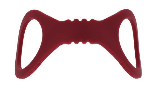 Sex & Mischief Enchanted Silicone BDSM Wrist Cuffs Burgundy - Cuffs And Restraints