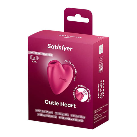 Satisfyer Cutie Heart Battery Operated Air Pulse Clit Vibe