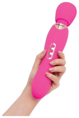 Xgen Bodywand RUMBLE Rechargeable Vibrator Hot Pink with Flexible Neck - Body Wands