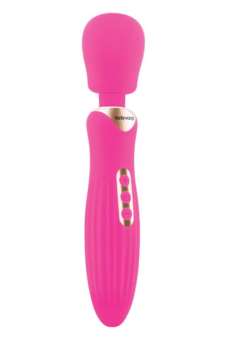 Xgen Bodywand RUMBLE Rechargeable Vibrator Hot Pink with Flexible Neck - Body Wands