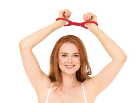 Sex & Mischief Amor Silicone Hand Cuffs Restraints Red - Cuffs And Restraints