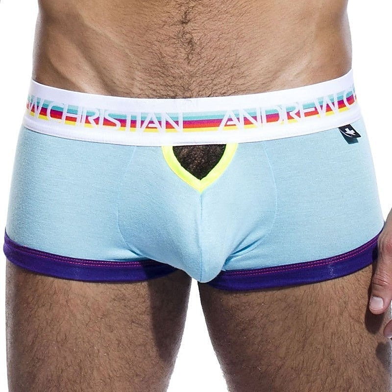 Premium Teaser Boxer Blue by Andrew Christian - Mens Briefs And Boxers