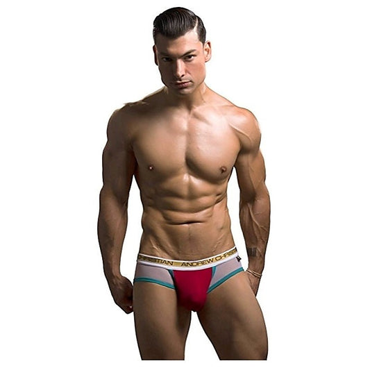 Peek-a-boo Holiday Brief Red by Andrew Christian - Jocks and G-Strings