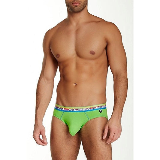 Almost Naked Pride Lime Brief by Andrew Christian - Jocks and G-Strings