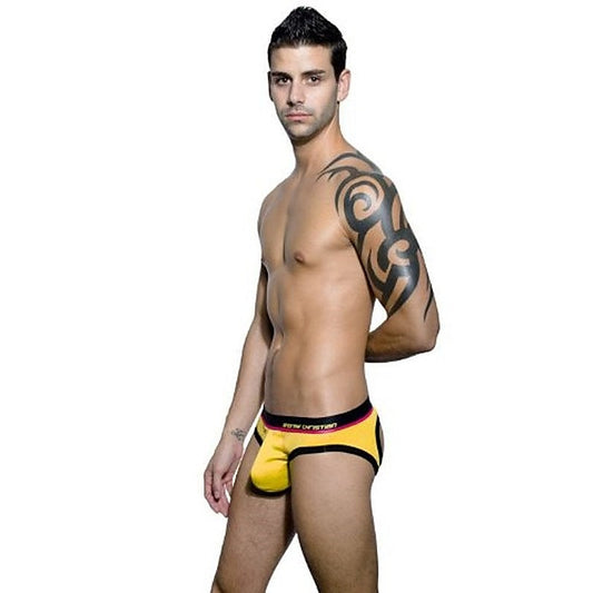Coolflex Air Jock With ShowIt Yellow by Andrew Christian - Jocks and G-Strings