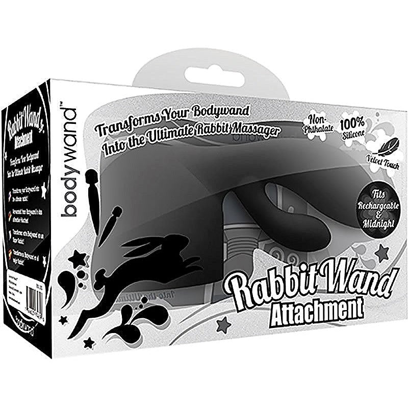 Bodywand Rechargeable Midnight Rabbit Wand Attachment - Rabbit Vibrators