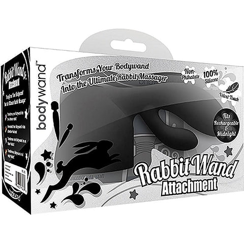 Bodywand Rechargeable Midnight Rabbit Wand Attachment - Rabbit Vibrators