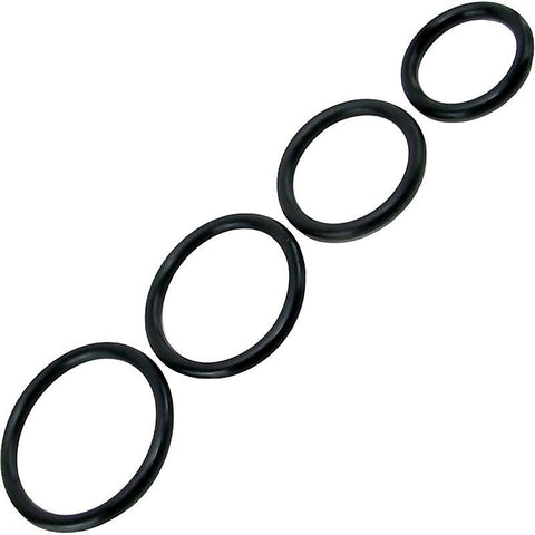 Rubber O-Cock Ring 4 Pack by Sportsheets - Cock Rings
