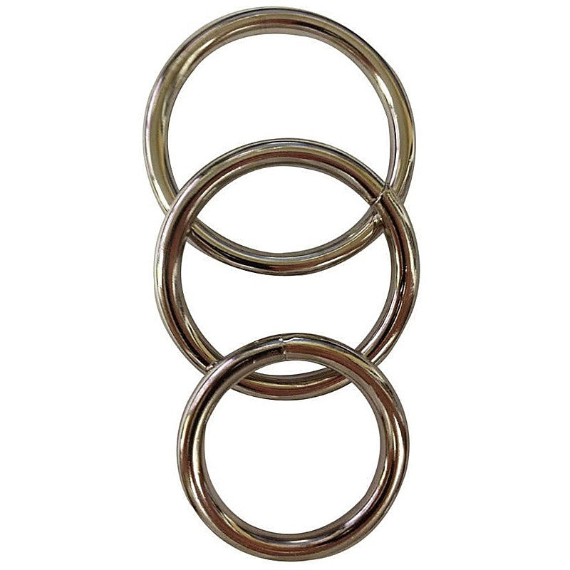 Metal O-Cock Ring 3 Pack by Sportsheets - Cock Rings