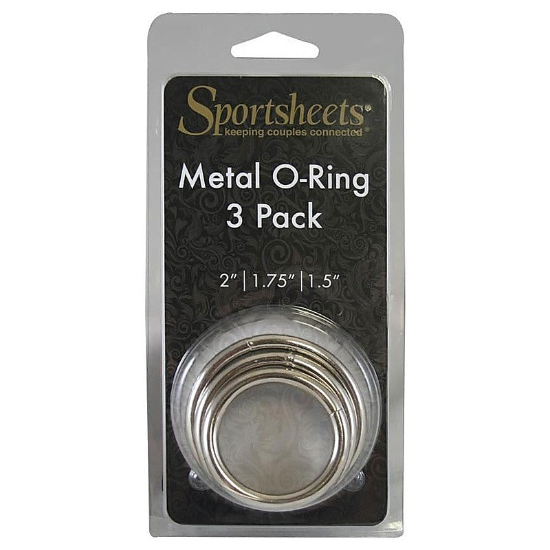 Metal O-Cock Ring 3 Pack by Sportsheets - Cock Rings