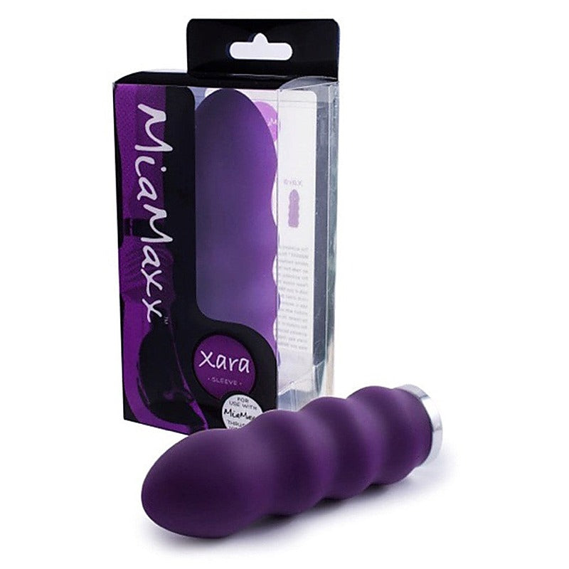 Xara Rippled Adult Vibrator Sleeve by MiaMaxx - Realistic Dildos